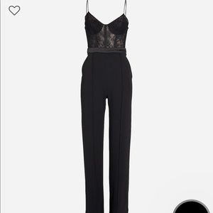 Jonathan Simkhai Jenna LaceTrimmed Crepe Jumpsuit